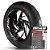 Adesivo Friso de Roda M1 +  Palavra DYNA SUPER CUSTOM 110 TH EDITION + Interno G Harley Davidson - Filete Vinho - Imagem 1
