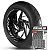 Adesivo Friso de Roda M1 +  Palavra MONSTER 1100 + Interno G Ducati - Filete Preto - Imagem 1
