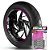 Adesivo Friso de Roda M1 +  Palavra CHROME + Interno G Royal Enfield - Filete Rosa - Imagem 1