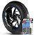 Adesivo Friso de Roda M1 +  Palavra XY 150-5 MAX + Interno G Shineray - Filete Azul Refletivo - Imagem 1