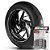 Adesivo Friso de Roda M1 +  Palavra XY 125 JET + Interno P Shineray - Filete Prata Refletivo - Imagem 1