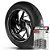 Adesivo Friso de Roda M1 +  Palavra XY 150 + Interno P Shineray - Filete Prata Refletivo - Imagem 1