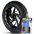 Adesivo Friso de Roda M1 +  Palavra BIZ + Interno G Honda - Filete Azul Refletivo - Imagem 1