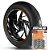 Adesivo Friso de Roda M1 +  Palavra EXC 520 + Interno G KTM - Filete Laranja Refletivo - Imagem 1
