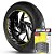 Adesivo Friso de Roda M1 +  Palavra FREEWIND XF 650 + Interno G Suzuki - Filete Amarelo - Imagem 1