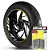 Adesivo Friso de Roda M1 +  Palavra DUAL 200 + Interno G MVK - Filete Amarelo - Imagem 1