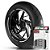 Adesivo Friso de Roda M1 +  Palavra YFM + Interno P Yamaha - Filete Branco - Imagem 1