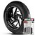 Adesivo Friso de Roda M1 +  Palavra YFM + Interno P Yamaha - Filete Prata Refletivo - Imagem 1