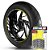 Adesivo Friso de Roda M1 +  Palavra FENIX GOLD 240 + Interno G MVK - Filete Amarelo - Imagem 1