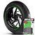 Adesivo Friso de Roda M1 +  Palavra YFM 350 GRIZZLY + Interno P Yamaha - Filete Verde Refletivo - Imagem 1