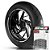Adesivo Friso de Roda M1 +  Palavra YZF R-6 600 + Interno P Yamaha - Filete Branco - Imagem 1