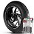 Adesivo Friso de Roda M1 +  Palavra Z 1000 + Interno P Kawasaki - Filete Prata Refletivo - Imagem 1