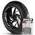 Adesivo Friso de Roda M1 +  Palavra SBR8 + Interno G Bimota - Filete Prata Refletivo - Imagem 1