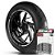 Adesivo Friso de Roda M1 +  Palavra Z 650 + Interno P Kawasaki - Filete Branco - Imagem 1