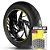 Adesivo Friso de Roda M1 +  Palavra BRX 140 + Interno G MVK - Filete Amarelo - Imagem 1