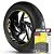 Adesivo Friso de Roda M1 +  Palavra MONSTER S4-RS TESTASTRETTA + Interno G Ducati - Filete Amarelo - Imagem 1