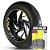 Adesivo Friso de Roda M1 +  Palavra 1199 PANIGALE + Interno G Ducati - Filete Amarelo - Imagem 1