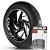 Adesivo Friso de Roda M1 +  Palavra 1199 PANIGALE + Interno G Ducati - Filete Branco - Imagem 1