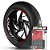 Adesivo Friso de Roda M1 +  Palavra MONSTER S4-RS TESTASTRETTA + Interno G Ducati - Filete Vermelho Refletivo - Imagem 1