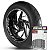 Adesivo Friso de Roda M1 +  Palavra BURGMAN i125 + Interno G Suzuki - Filete Branco - Imagem 1
