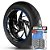 Adesivo Friso de Roda M1 +  Palavra WRE 125 + Interno G Husqvarna - Filete Azul Refletivo - Imagem 1