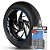 Adesivo Friso de Roda M1 +  Palavra VFR 1200F + Interno G Honda - Filete Azul Refletivo - Imagem 1