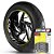 Adesivo Friso de Roda M1 +  Palavra 1199 PANIGALE R + Interno G Ducati - Filete Amarelo - Imagem 1