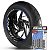 Adesivo Friso de Roda M1 +  Palavra 848 + Interno G Ducati - Filete Azul Refletivo - Imagem 1