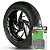 Adesivo Friso de Roda M1 +  Palavra DOMIANTOR 650 + Interno G Honda - Filete Verde Refletivo - Imagem 1