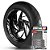 Adesivo Friso de Roda M1 +  Palavra Targos TRIMOTO + Interno G TARGOS - Filete Preto - Imagem 1