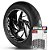 Adesivo Friso de Roda M1 +  Palavra XDIAVEL DARK 1262 + Interno G Ducati - Filete Branco - Imagem 1