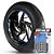 Adesivo Friso de Roda M1 +  Palavra SONIC + Interno G Aprilia - Filete Azul Refletivo - Imagem 1