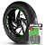 Adesivo Friso de Roda M1 +  Palavra CG 125 CARGO + Interno G Honda - Filete Verde Refletivo - Imagem 1
