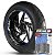 Adesivo Friso de Roda M1 +  Palavra STREET BOB + Interno G Harley Davidson - Filete Azul Refletivo - Imagem 1