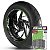 Adesivo Friso de Roda M1 +  Palavra STREET GLIDE + Interno G Harley Davidson - Filete Verde Refletivo - Imagem 1