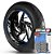 Adesivo Friso de Roda M1 +  Palavra 900 SPORT + Interno G Triumph - Filete Azul Refletivo - Imagem 1