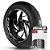 Adesivo Friso de Roda M1 +  Palavra CG + Interno G Honda - Filete Branco - Imagem 1