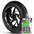 Adesivo Friso de Roda M1 +  Palavra XJR 1200 + Interno G Yamaha - Filete Verde Refletivo - Imagem 1