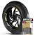 Adesivo Friso de Roda M1 +  Palavra BONNEVILLE T100 BLACK + Interno G Triumph - Filete Dourado Refletivo - Imagem 1