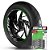 Adesivo Friso de Roda M1 +  Palavra FIREBOLT XB12 R + Interno G Buell - Filete Verde Refletivo - Imagem 1