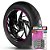 Adesivo Friso de Roda M1 +  Palavra BRAVE 70 + Interno G Iros - Filete Rosa - Imagem 1