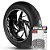 Adesivo Friso de Roda M1 +  Palavra SHADOW + Interno G Honda - Filete Branco - Imagem 1