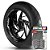 Adesivo Friso de Roda M1 +  Palavra NIGHT TRAIN + Interno G Harley Davidson - Filete Preto - Imagem 1
