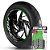 Adesivo Friso de Roda M1 +  Palavra BIZ 125+ + Interno G Honda - Filete Verde Refletivo - Imagem 1