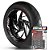 Adesivo Friso de Roda M1 +  Palavra EG ROAD KING FUEL INJECTION + Interno G Harley Davidson - Filete Vinho - Imagem 1