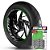 Adesivo Friso de Roda M1 +  Palavra GSR 150i + Interno G Suzuki - Filete Verde Refletivo - Imagem 1