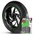 Adesivo Friso de Roda M1 +  Palavra SOFTAIL DELUXE FLDE + Interno G Harley Davidson - Filete Verde Refletivo - Imagem 1