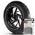 Adesivo Friso de Roda M1 +  Palavra 250 DUAL + Interno P Kahena - Filete Prata Refletivo - Imagem 1