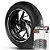 Adesivo Friso de Roda M1 +  Palavra AME-250 C1 + Interno P Amazonas - Filete Branco - Imagem 1
