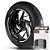 Adesivo Friso de Roda M1 +  Palavra BIZ + Interno P Honda - Filete Branco - Imagem 1